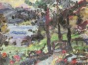 Lovis Corinth Garten am Walchensee oil painting